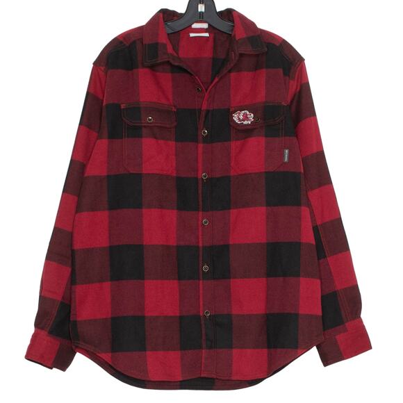 Columbia Other - Columbia Gamecocks Buffalo Plaid Shirt Button Up Red Black M Lumberjack Outdoor